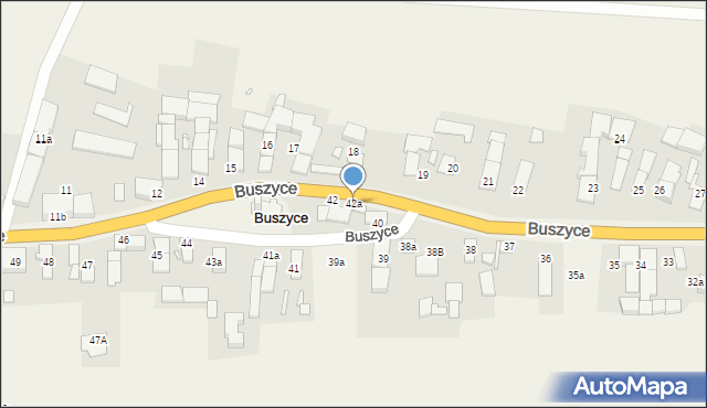 Buszyce, Buszyce, 42a, mapa Buszyce