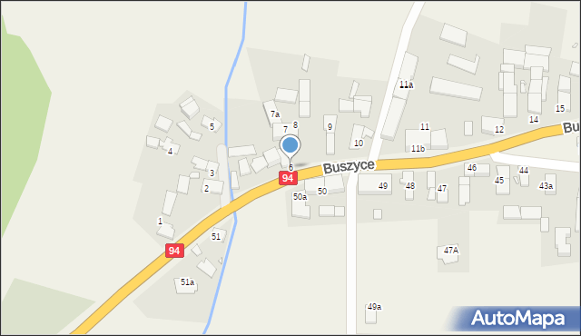 Buszyce, Buszyce, 6, mapa Buszyce