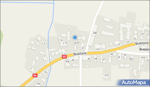 Buszyce, Buszyce, 9, mapa Buszyce