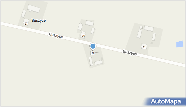 Buszyce, Buszyce, 29, mapa Buszyce