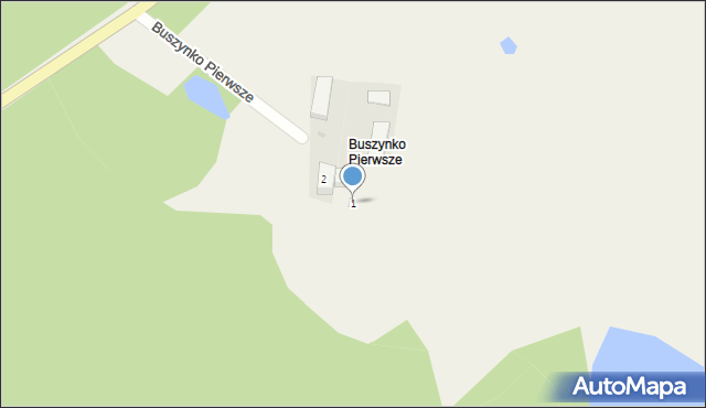 Buszynko Pierwsze, Buszynko Pierwsze, 1, mapa Buszynko Pierwsze