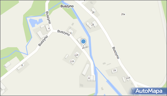 Buszyno, Buszyno, 10, mapa Buszyno