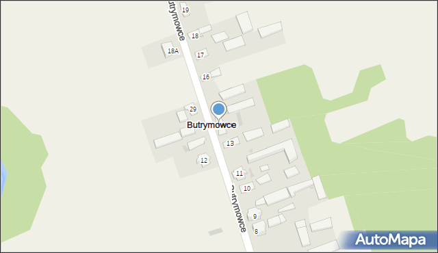 Butrymowce, Butrymowce, 15, mapa Butrymowce