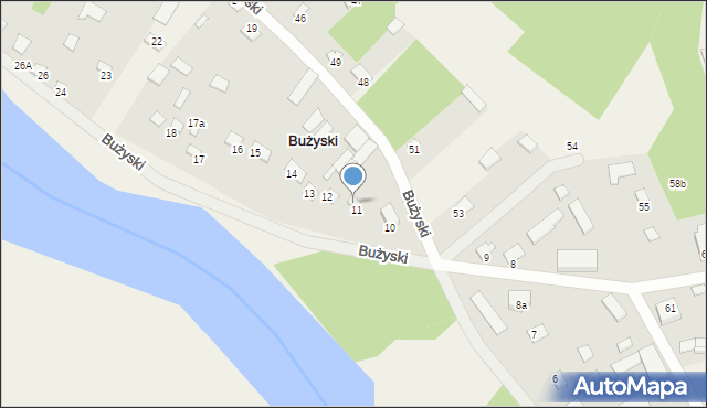 Bużyski, Bużyski, 11A, mapa Bużyski