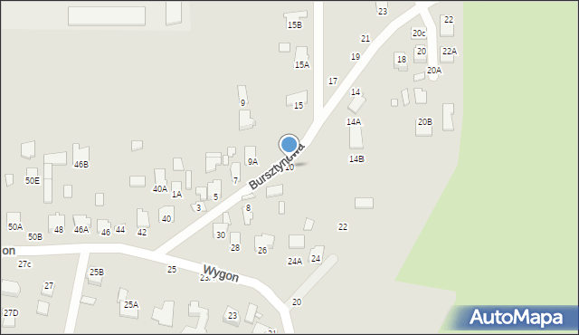 Chełm, Bursztynowa, 10, mapa Chełma