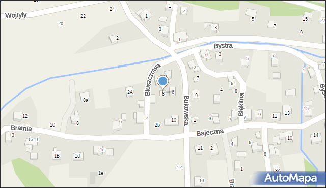 Czaniec, Bukowska, 8, mapa Czaniec