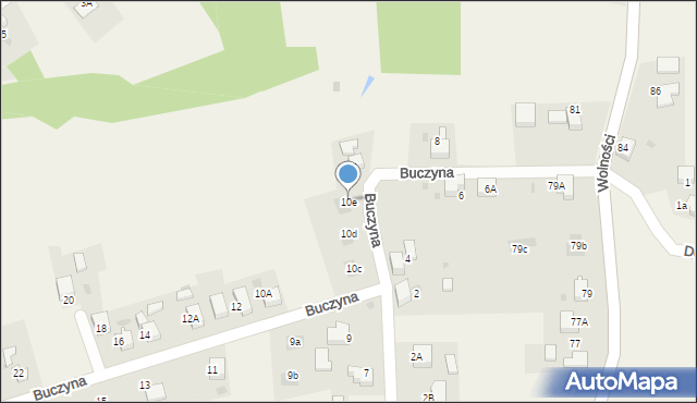 Czernica, Buczyna, 10e, mapa Czernica