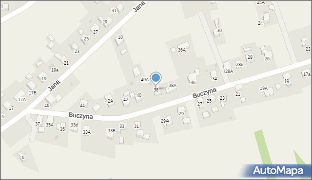 Czernica, Buczyna, 38, mapa Czernica