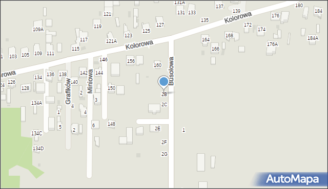 Częstochowa, Busolowa, 2B, mapa Częstochowy