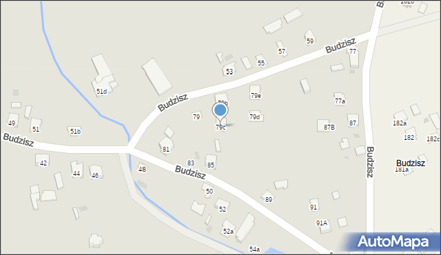 Dębica, Budzisz, 79c, mapa Dębicy