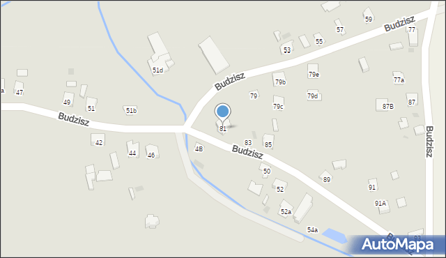 Dębica, Budzisz, 81, mapa Dębicy