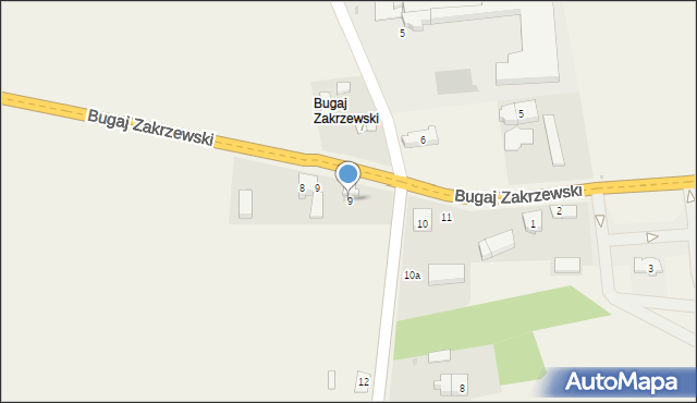 Dmenin, Bugaj Dmeniński, 9, mapa Dmenin