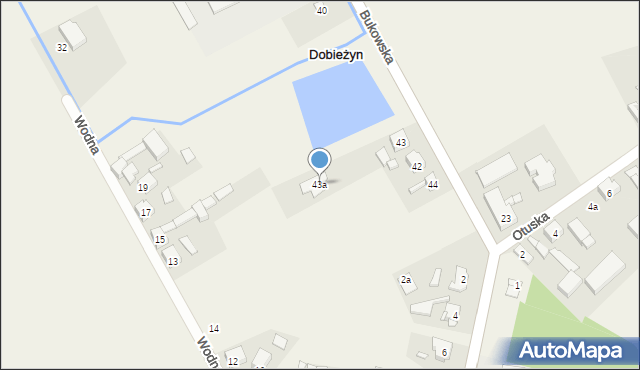 Dobieżyn, Bukowska, 43a, mapa Dobieżyn