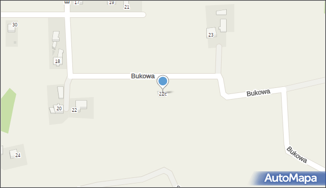 Frydrychowice, Bukowa, 22c, mapa Frydrychowice