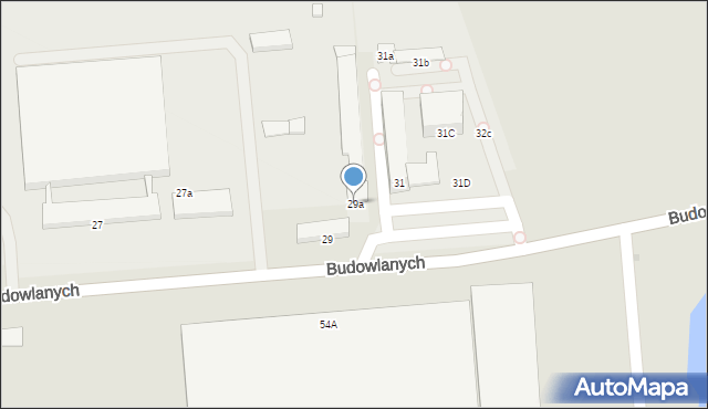 Gdańsk, Budowlanych, 29a, mapa Gdańska