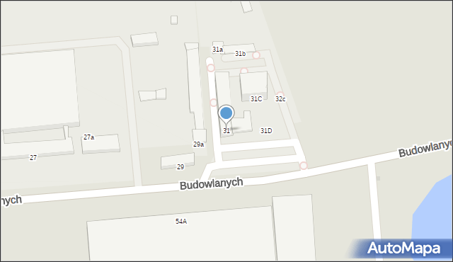 Gdańsk, Budowlanych, 31, mapa Gdańska