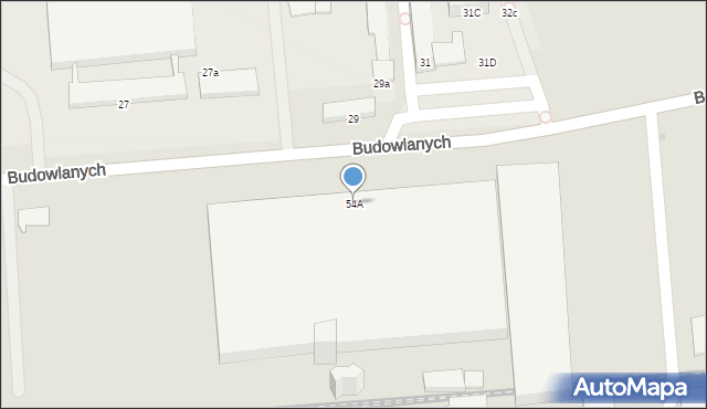 Gdańsk, Budowlanych, 54A, mapa Gdańska