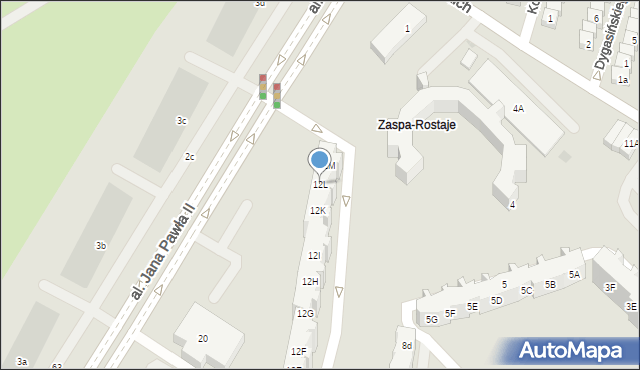 Gdańsk, Burzyńskiego Zbigniewa, 12L, mapa Gdańska