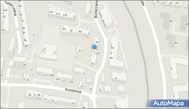 Gdynia, Buraczana, 7c, mapa Gdyni