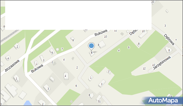 Gołubie, Bukowa, 6, mapa Gołubie