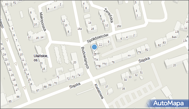 Gorzów Wielkopolski, Budowlanych, 15, mapa Gorzów Wielkopolski