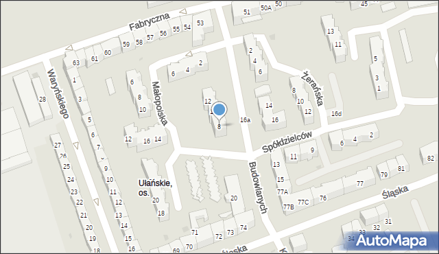 Gorzów Wielkopolski, Budowlanych, 8, mapa Gorzów Wielkopolski