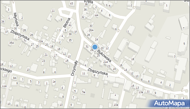 Grodzisk Wielkopolski, Bukowska, 27, mapa Grodzisk Wielkopolski