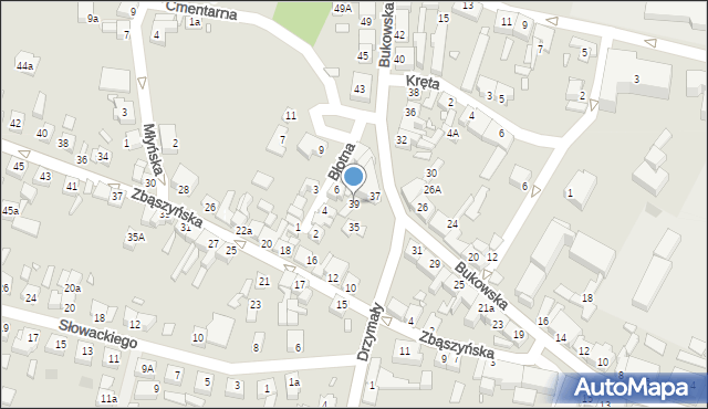 Grodzisk Wielkopolski, Bukowska, 39, mapa Grodzisk Wielkopolski