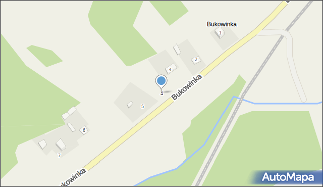 Hrebenne, Bukowinka, 4, mapa Hrebenne