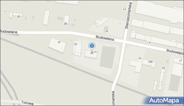 Inowrocław, Budowlana, 29, mapa Inowrocławia