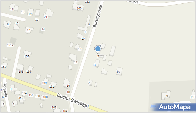 Jacewo, Bursztynowa, 5, mapa Jacewo