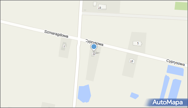 Janowice, Bursztynowa, 12, mapa Janowice