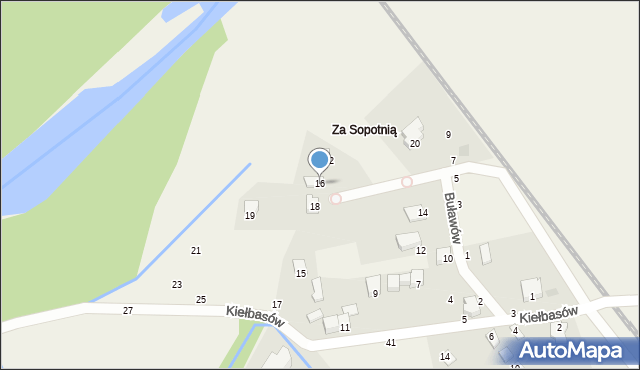 Jeleśnia, Buławów, 16, mapa Jeleśnia