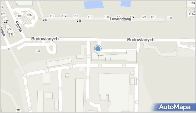 Kalisz, Budowlanych, 2, mapa Kalisza