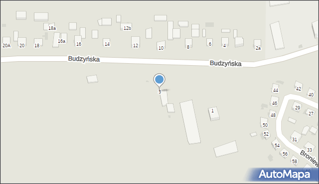 Kazimierza Wielka, Budzyńska, 3, mapa Kazimierza Wielka