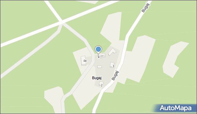 Kiedosy, Bugaj, 4, mapa Kiedosy