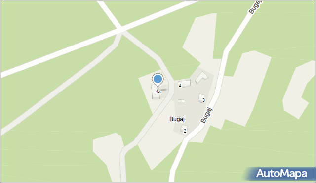 Kiedosy, Bugaj, 4a, mapa Kiedosy