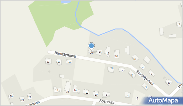 Kleszczewko, Bursztynowa, 16, mapa Kleszczewko