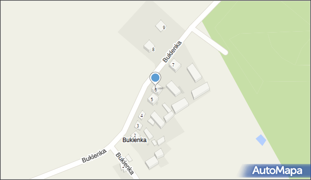 Kobiele Wielkie, Bukienka, 6, mapa Kobiele Wielkie