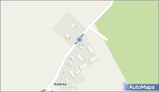 Kobiele Wielkie, Bukienka, 7, mapa Kobiele Wielkie