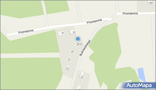 Kolbudy, Bukowskiego Bronisława, prof., 27, mapa Kolbudy