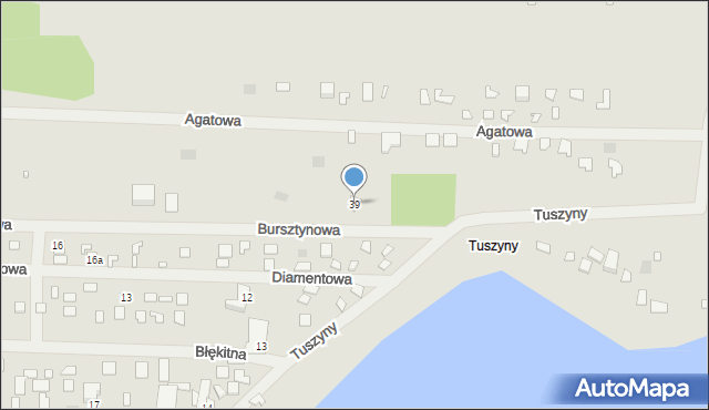 Koronowo, Bursztynowa, 39, mapa Koronowo