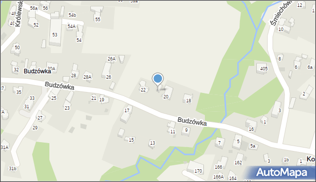 Kościelisko, Budzówka, 22A, mapa Kościelisko