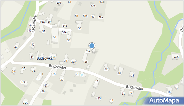 Kościelisko, Budzówka, 26B, mapa Kościelisko