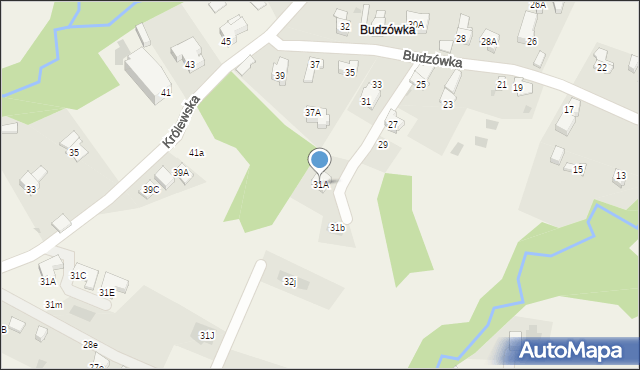 Kościelisko, Budzówka, 31A, mapa Kościelisko