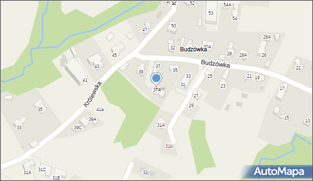 Kościelisko, Budzówka, 37A, mapa Kościelisko