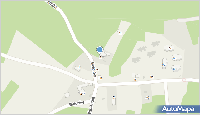Kościelisko, Butorów, 2, mapa Kościelisko