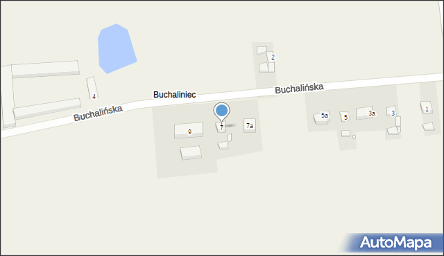 Kotlin, Buchalińska, 7, mapa Kotlin