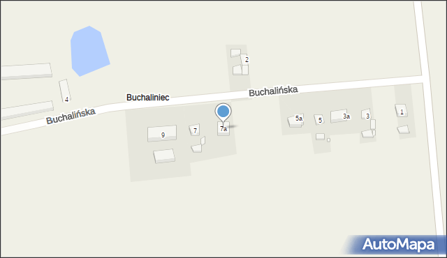 Kotlin, Buchalińska, 7a, mapa Kotlin