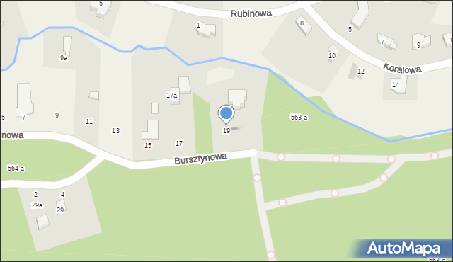 Kotuń, Bursztynowa, 19, mapa Kotuń